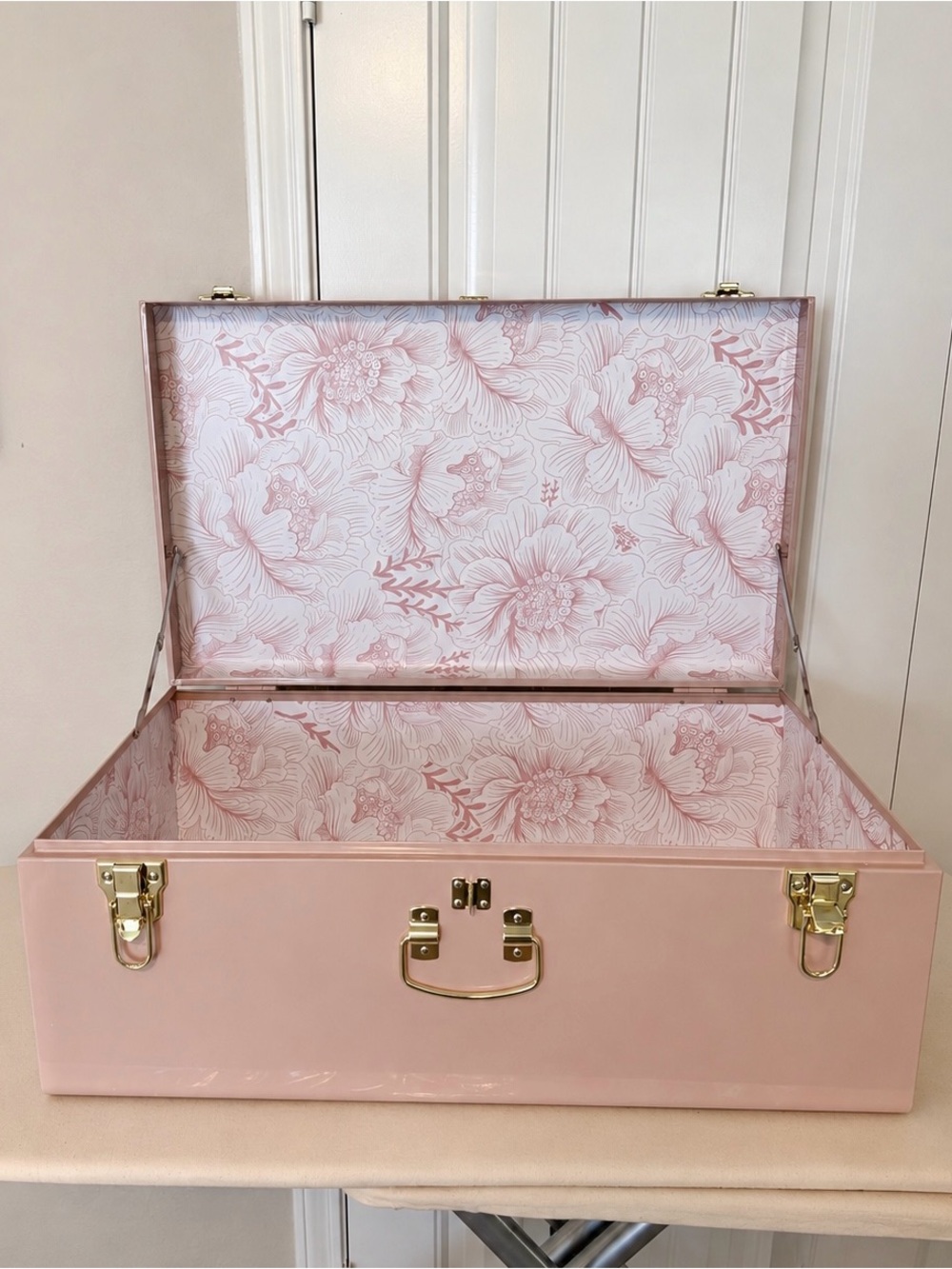 Pink Floral Keepsake Trunk - Baby or Wedding Shower